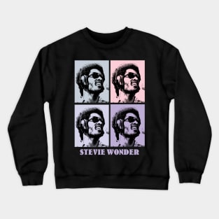 Stevie Wonder 80s Pop Art Crewneck Sweatshirt